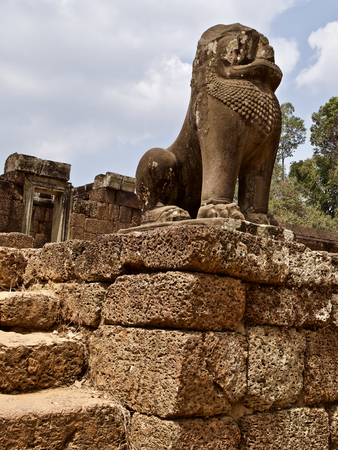 Architecture of ancient temple complex Angkor, Siem Reap, Cambodiaの写真素材