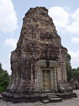 Architecture of ancient temple complex Angkor, Siem Reap, Cambodiaの写真素材
