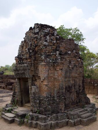 Architecture of ancient temple complex Angkor, Siem Reap, Cambodiaの写真素材
