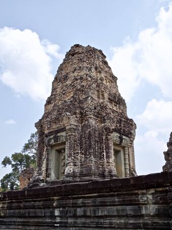 Architecture of ancient temple complex Angkor, Siem Reap, Cambodiaの写真素材