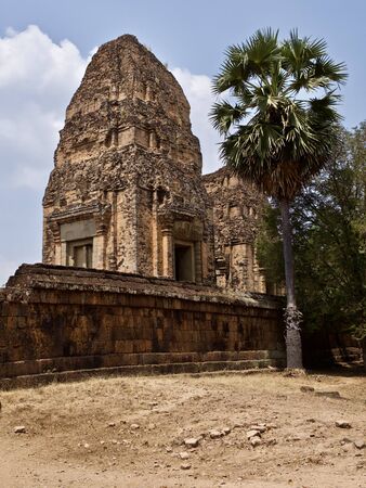 Architecture of ancient temple complex Angkor, Siem Reap, Cambodiaの写真素材