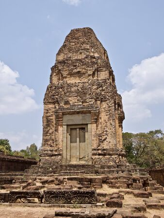 Architecture of ancient temple complex Angkor, Siem Reap, Cambodiaの写真素材
