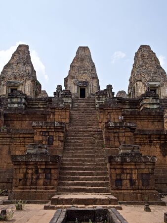 Architecture of ancient temple complex Angkor, Siem Reap, Cambodiaの写真素材