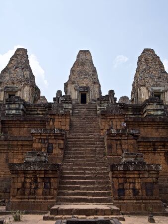 Architecture of ancient temple complex Angkor, Siem Reap, Cambodiaの写真素材
