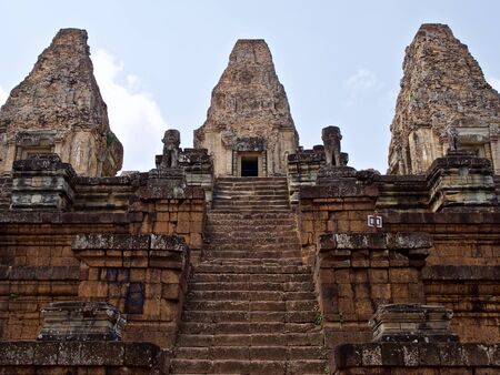 Architecture of ancient temple complex Angkor, Siem Reap, Cambodiaの写真素材