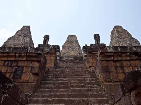 Architecture of ancient temple complex Angkor, Siem Reap, Cambodiaの写真素材