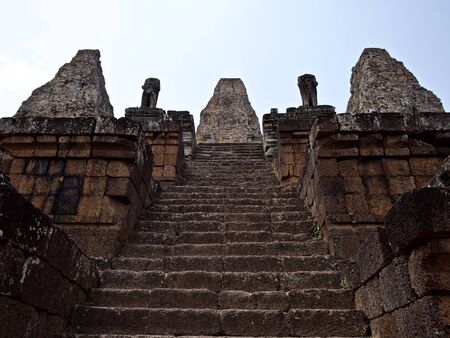 Architecture of ancient temple complex Angkor, Siem Reap, Cambodiaの写真素材