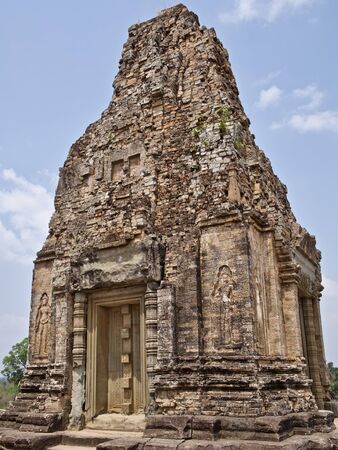 Architecture of ancient temple complex Angkor, Siem Reap, Cambodiaの写真素材