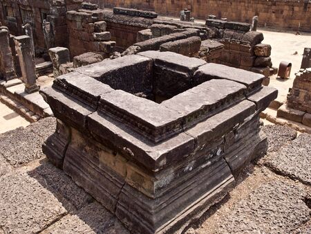 Architecture of ancient temple complex Angkor, Siem Reap, Cambodiaの写真素材