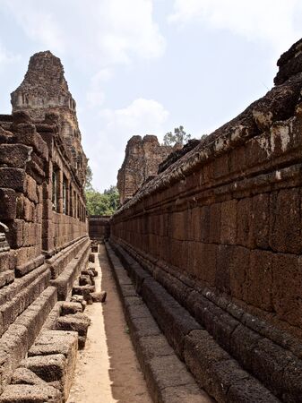 Architecture of ancient temple complex Angkor, Siem Reap, Cambodiaの写真素材