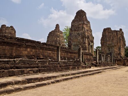 Architecture of ancient temple complex Angkor, Siem Reap, Cambodiaの写真素材