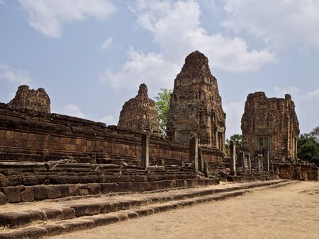 Architecture of ancient temple complex Angkor, Siem Reap, Cambodiaの写真素材