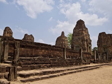 Architecture of ancient temple complex Angkor, Siem Reap, Cambodiaの写真素材