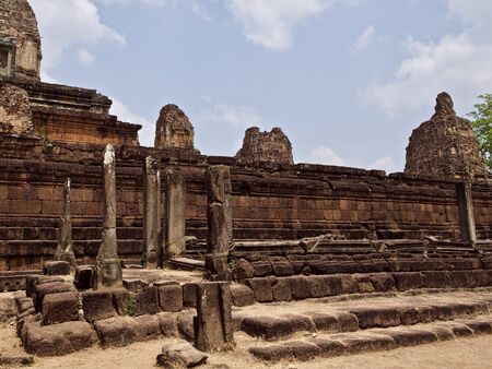 Architecture of ancient temple complex Angkor, Siem Reap, Cambodiaの写真素材