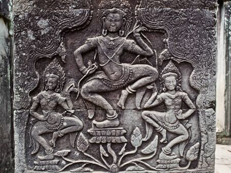 Architecture of ancient temple complex Angkor, Siem Reap, Cambodia