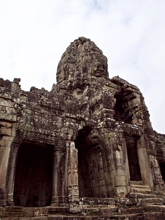Architecture of ancient temple complex Angkor, Siem Reap, Cambodiaの写真素材
