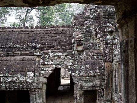 Architecture of ancient temple complex Angkor, Siem Reap, Cambodiaの写真素材