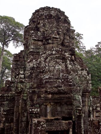 Architecture of ancient temple complex Angkor, Siem Reap, Cambodiaの写真素材