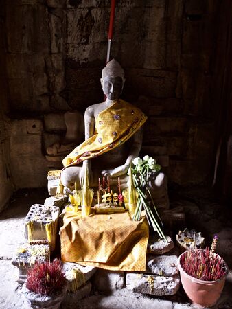 Architecture of ancient temple complex Angkor, Siem Reap, Cambodiaの写真素材