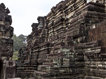 Architecture of ancient temple complex Angkor, Siem Reap, Cambodiaの写真素材