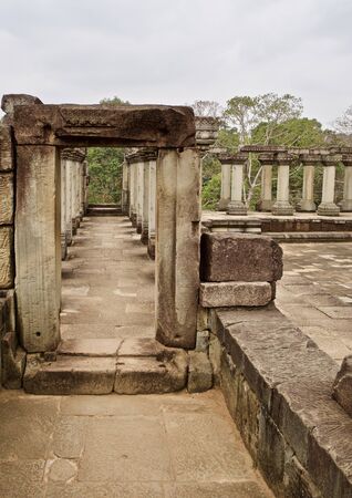 Architecture of ancient temple complex Angkor, Siem Reap, Cambodiaの写真素材