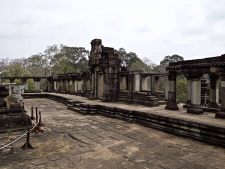 Architecture of ancient temple complex Angkor, Siem Reap, Cambodiaの写真素材