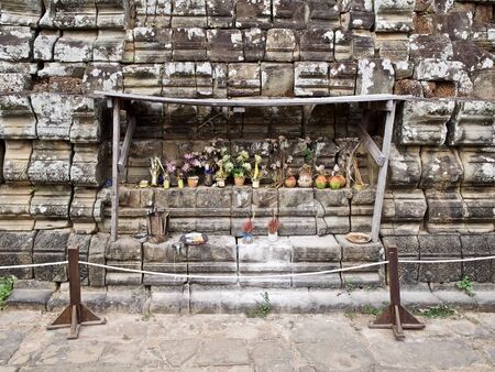Architecture of ancient temple complex Angkor, Siem Reap, Cambodiaの写真素材