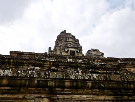 Architecture of ancient temple complex Angkor, Siem Reap, Cambodiaの写真素材