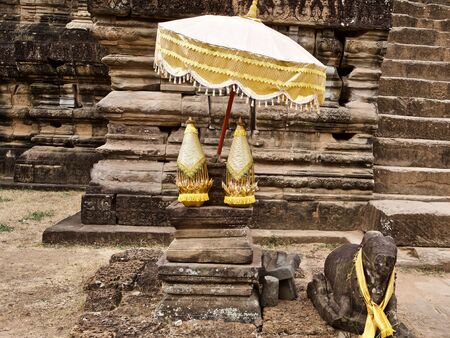 Architecture of ancient temple complex Angkor, Siem Reap, Cambodiaの写真素材