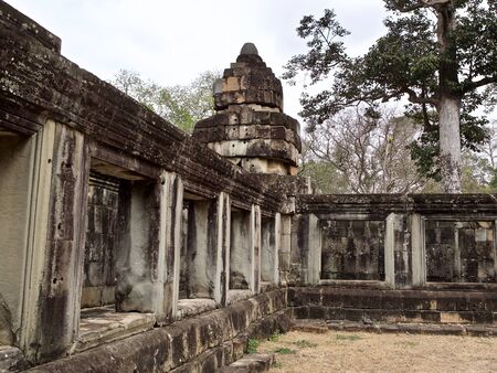 Architecture of ancient temple complex Angkor, Siem Reap, Cambodiaの写真素材