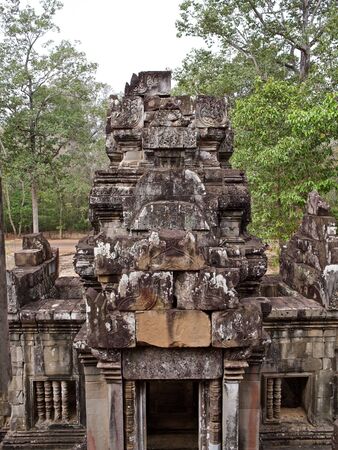 Architecture of ancient temple complex Angkor, Siem Reap, Cambodiaの写真素材