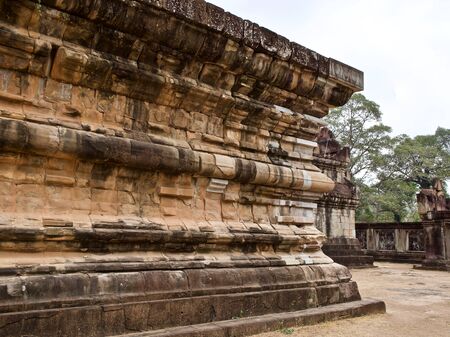 Architecture of ancient temple complex Angkor, Siem Reap, Cambodiaの写真素材
