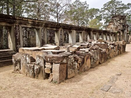 Architecture of ancient temple complex Angkor, Siem Reap, Cambodiaの写真素材