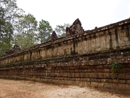 Architecture of ancient temple complex Angkor, Siem Reap, Cambodiaの写真素材