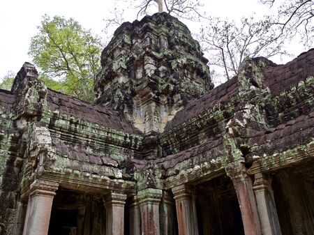 Architecture of ancient temple complex Angkor, Siem Reap, Cambodiaの写真素材