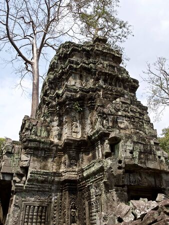 Architecture of ancient temple complex Angkor, Siem Reap, Cambodiaの写真素材