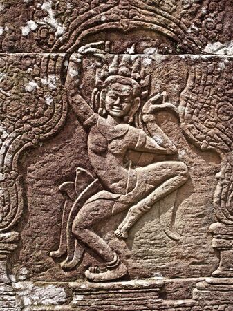 Architecture of ancient temple complex Angkor, Siem Reap, Cambodiaの写真素材