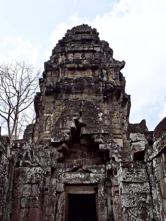 Architecture of ancient temple complex Angkor, Siem Reap, Cambodiaの写真素材