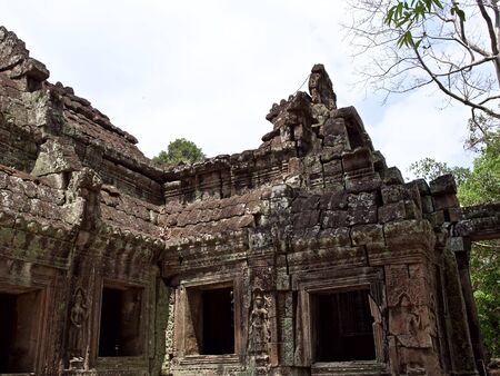 Architecture of ancient temple complex Angkor, Siem Reap, Cambodiaの写真素材