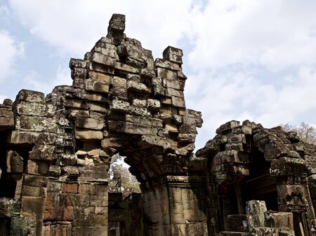 Architecture of ancient temple complex Angkor, Siem Reap, Cambodiaの写真素材
