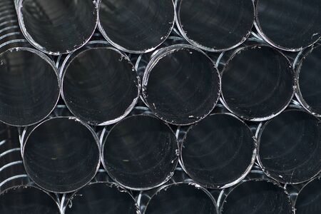 Elements and parts made of galvanized sheet for various ventilation systems, Russiaの写真素材