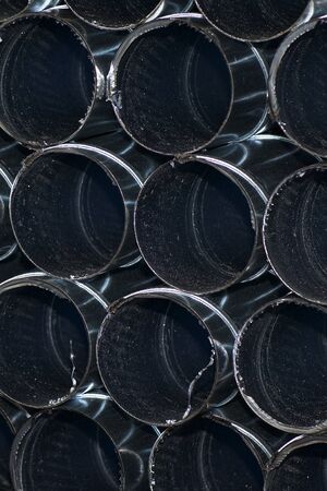 Elements and parts made of galvanized sheet for various ventilation systems, Russiaの写真素材