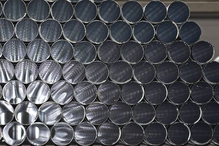 Elements and parts made of galvanized sheet for various ventilation systems, Russiaの写真素材