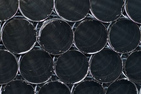 Elements and parts made of galvanized sheet for various ventilation systems, Russiaの写真素材