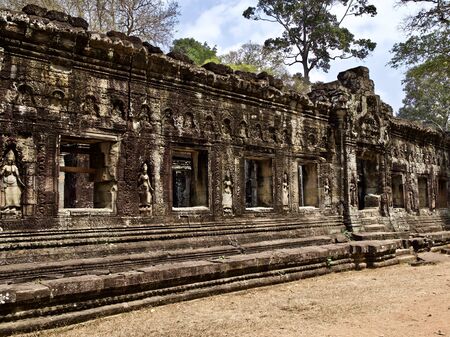 Architecture of ancient temple complex Angkor, Siem Reap, Cambodiaの写真素材