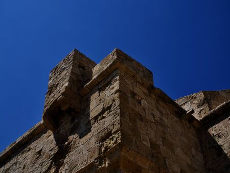 Elements and architecture details of an ancient fortress, Limassol, Cyprusのeditorial素材