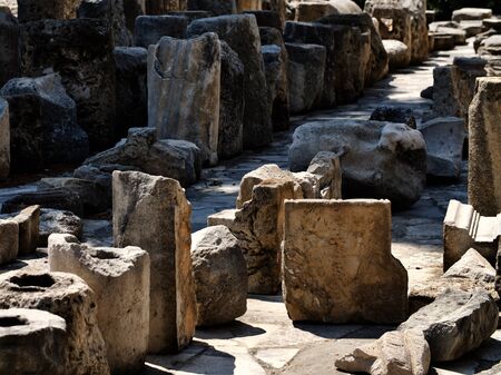 Archaeological excavations of ancient Greek civilization, the island of Cyprusの写真素材