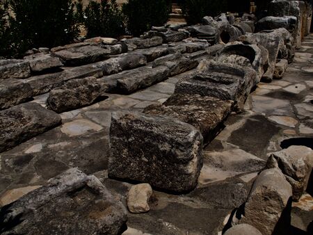Archaeological excavations of ancient Greek civilization, the island of Cyprusの写真素材
