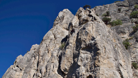 Mountains and rocks on the Black Sea coast, Novy Svet, Crimeaの写真素材