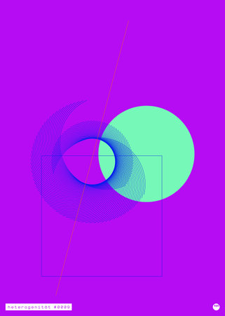 Abstract geometric poster.のイラスト素材